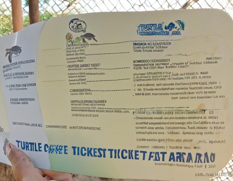 Harga Tiket Masuk Area Konservasi Penyu di Taman Nasional Komodo