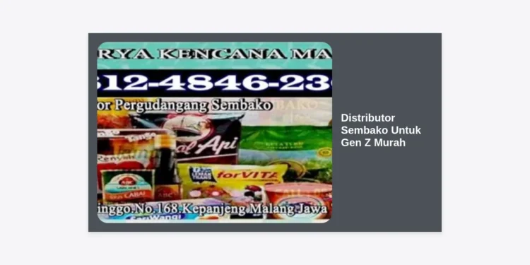 10+ Rekomendasi Distributor Sembako Untuk Gen Z Murah: Strategi Bisnis Modal Minim Hasil Maksimal