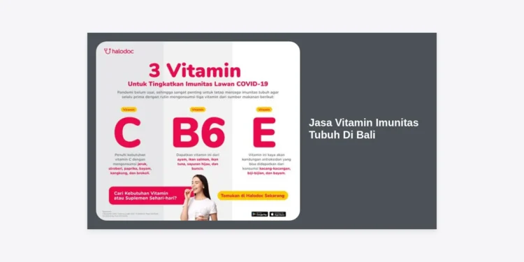 Jasa Vitamin Imunitas Tubuh Di Bali: Panduan Lengkap Infus Vitamin Booster Terbaik