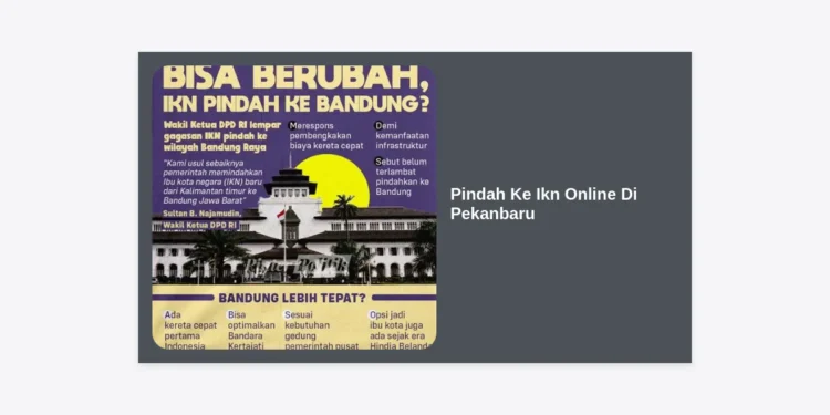 Panduan Lengkap Cara Pindah Ke IKN Online Di Pekanbaru: Prosedur, Syarat, dan Tips Praktis