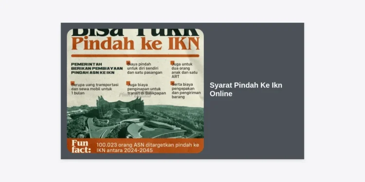 Panduan Lengkap Syarat Pindah Ke Ikn Online: Prosedur, Dokumen, dan Tips Terbaru
