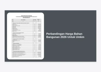 Perbandingan Harga Bahan Bangunan 2026 Untuk Umkm: Panduan Lengkap Hemat Biaya