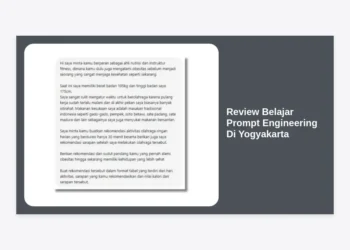 Review Belajar Prompt Engineering Di Yogyakarta: Panduan Lengkap Kursus, Biaya, dan Prospek Karir 2024