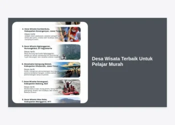 10 Desa Wisata Terbaik Untuk Pelajar Murah: Destinasi Edukasi Hemat 2024