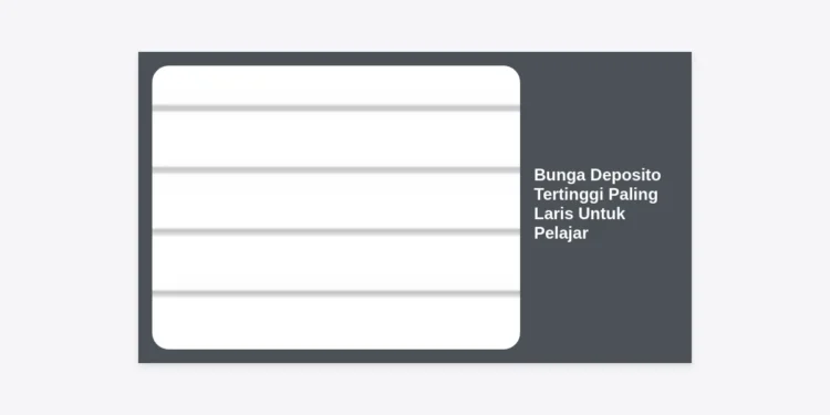 Bunga Deposito Tertinggi Paling Laris Untuk Pelajar: Panduan Investasi Aman 2024