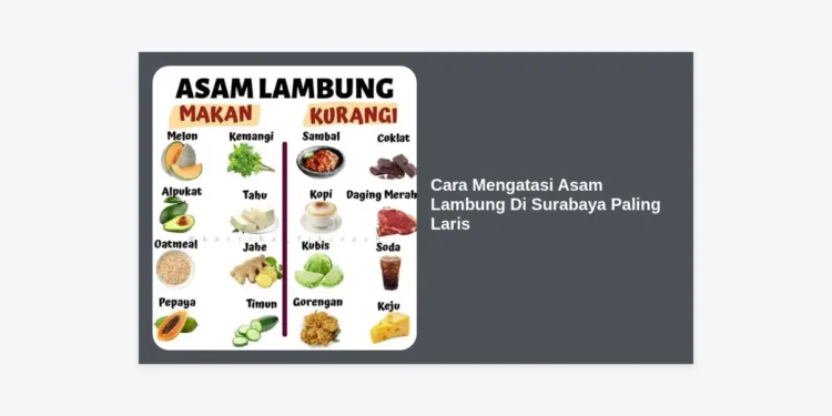 Cara Mengatasi Asam Lambung Di Surabaya Paling Laris: Panduan Lengkap dan Solusi Ampuh 2024