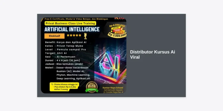 Distributor Kursus Ai Viral: Panduan Lengkap Membangun Bisnis Digital di Era Kecerdasan Buatan