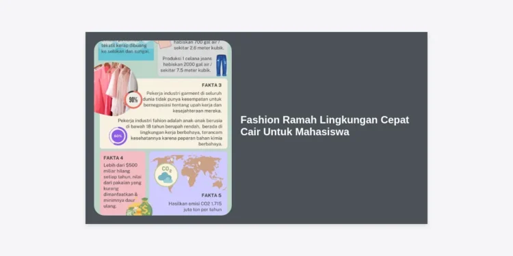 Fashion Ramah Lingkungan Cepat Cair Untuk Mahasiswa: Panduan Lengkap Gaya Hidup Sustainable dan Menguntungkan