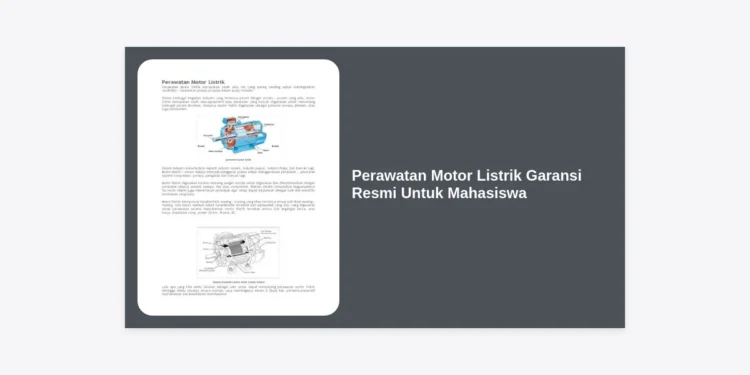 Panduan Lengkap Perawatan Motor Listrik Garansi Resmi Untuk Mahasiswa: Teknik Hemat dan Tetap Awet