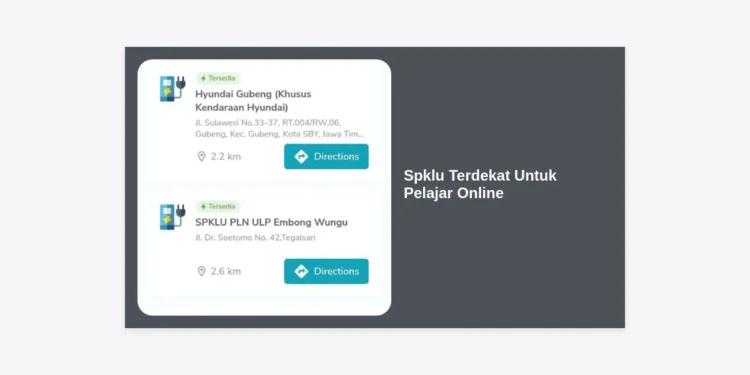 Spklu Terdekat Untuk Pelajar Online: Panduan Lengkap Cari Tempat Cas Kendaraan Listrik