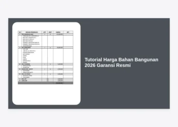 Tutorial Harga Bahan Bangunan 2026 Garansi Resmi: Panduan Lengkap Perencanaan Biaya Konstruksi