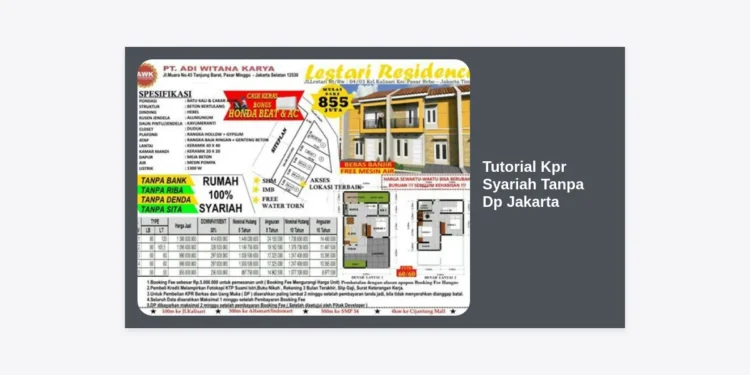 Tutorial KPR Syariah Tanpa DP Jakarta: Panduan Lengkap Memiliki Rumah Impian Tanpa Riba