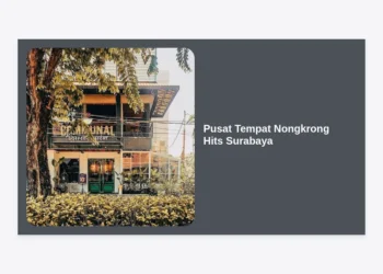 25+ Pusat Tempat Nongkrong Hits Surabaya Paling Instagrammable dan Nyaman Tahun 2024