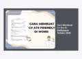 Cara Membuat CV ATS di Balikpapan Terbaru 2026: Panduan Lengkap dan Tips Lolos Kerja