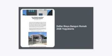 Daftar Biaya Bangun Rumah 2026 Yogyakarta: Panduan Lengkap, Estimasi, dan Tips Hemat