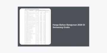 Daftar Harga Bahan Bangunan 2026 Di Semarang Gratis: Panduan Lengkap & Estimasi Terbaru