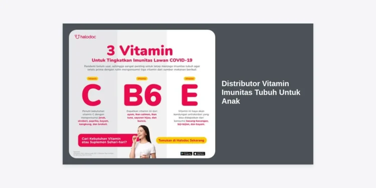 Distributor Vitamin Imunitas Tubuh Untuk Anak: Panduan Lengkap Memilih Supplier Grosir Terpercaya
