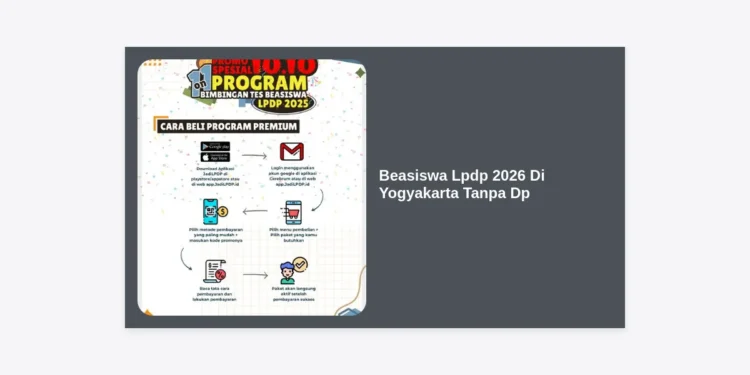 Panduan Lengkap Beasiswa LPDP 2026 Di Yogyakarta Tanpa DP: Cara Daftar, Syarat, dan Tips Lolos