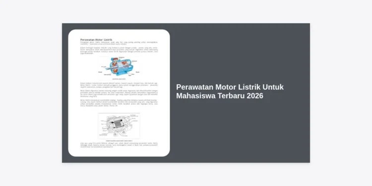 Panduan Lengkap Perawatan Motor Listrik Untuk Mahasiswa Terbaru 2026: Tips Hemat dan Awet