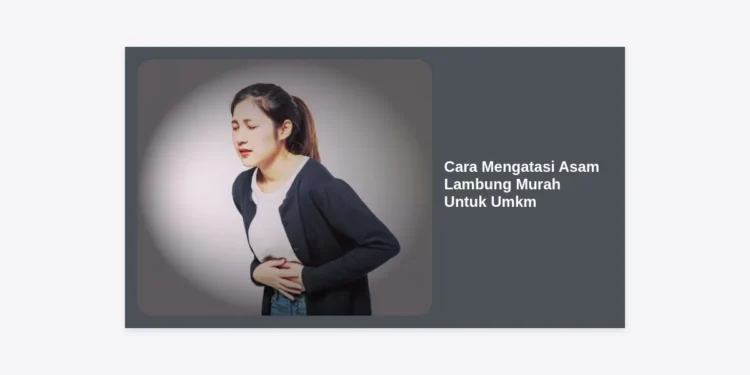 17 Cara Mengatasi Asam Lambung Murah Untuk Umkm dan Tips Tetap Produktif
