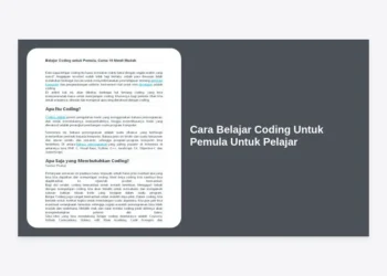 Cara Belajar Coding Untuk Pemula Untuk Pelajar: Panduan Lengkap 2024