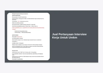 Jual Pertanyaan Interview Kerja Untuk UMKM: Solusi Praktis Rekrutmen Karyawan Berkualitas