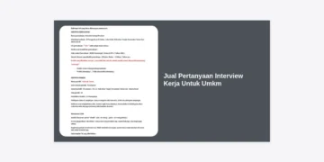 Jual Pertanyaan Interview Kerja Untuk UMKM: Solusi Praktis Rekrutmen Karyawan Berkualitas