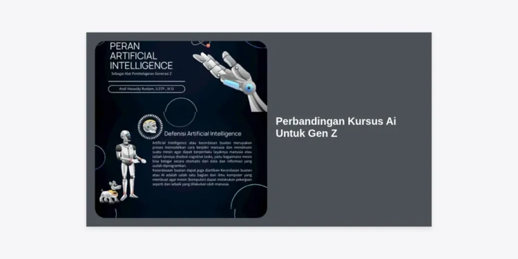 Perbandingan Kursus AI untuk Gen Z: Panduan Lengkap Memilih Pelatihan Masa Depan