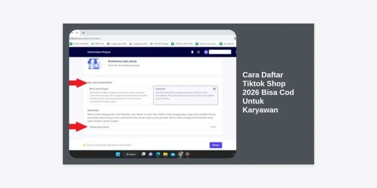 Tutorial Lengkap Cara Daftar Tiktok Shop 2026 Bisa Cod Untuk Karyawan: Panduan Cuan Sampingan