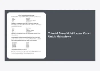 Tutorial Sewa Mobil Lepas Kunci Untuk Mahasiswa: Panduan Lengkap, Syarat, dan Tips Hemat