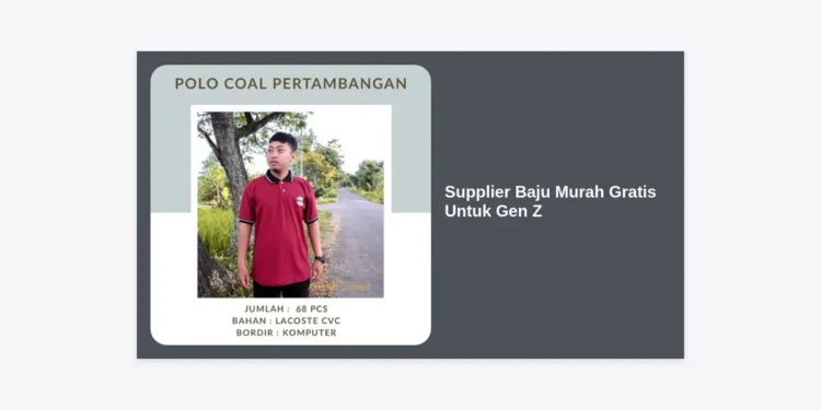 10+ Daftar Supplier Baju Murah Gratis Untuk Gen Z: Panduan Bisnis Fashion Modal Minim