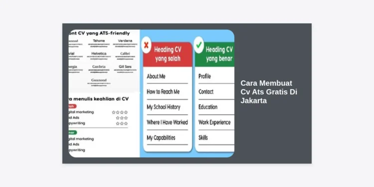 Cara Membuat CV ATS Gratis di Jakarta: Panduan Lengkap Lolos Seleksi HRD