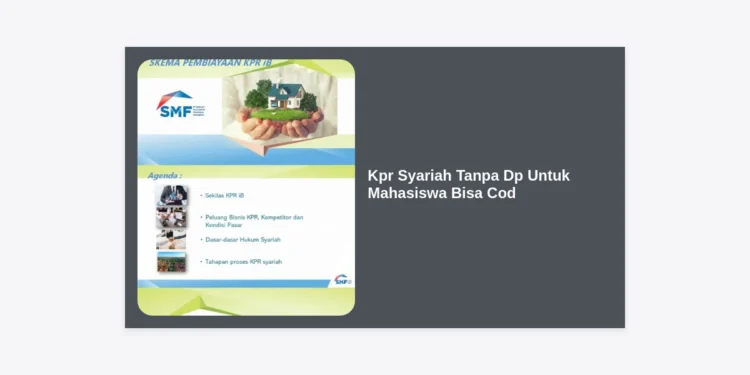 Kpr Syariah Tanpa Dp Untuk Mahasiswa Bisa Cod: Panduan Lengkap Membeli Rumah di Usia Muda