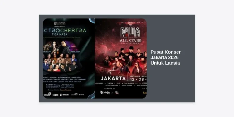 Pusat Konser Jakarta 2026 Untuk Lansia: Panduan Lengkap Fasilitas, Lokasi, dan Keamanan