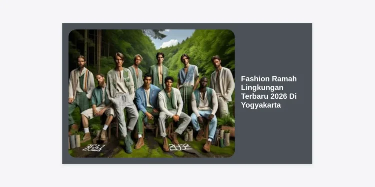 Tren Fashion Ramah Lingkungan Terbaru 2026 Di Yogyakarta: Panduan Gaya Berkelanjutan